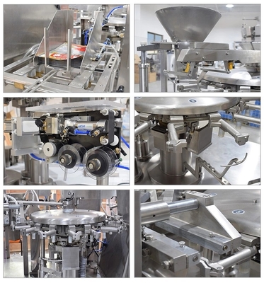 Fully Automatic Gummy Bears Candy Packing Machine Rotary Premade Bag Candy Doypack Packaging Machine