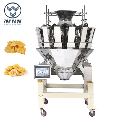 Automatic 10 Head Sheet Food Weighing and Packing Machine Multihead Combination Weigher
