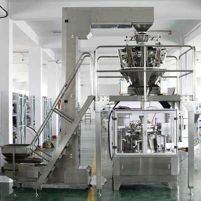 304SS Frame Cashew Nut Premade Bag Multihead Weigher Packing Machine 50bags/Min