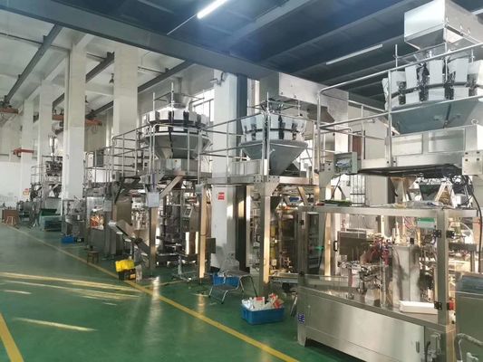 Zipper Flat Pouch Multihead Weigher Packing Machine For Chocolate SS304
