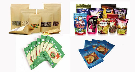 Rotary Premade Bag Biltong Packing Machine With Zipper 50 Bags/Min