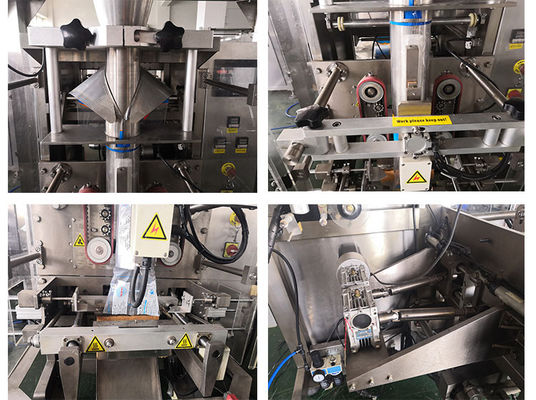 VFFS Collar Type 14heads Puffed Food Packing Machine Weighing 100g