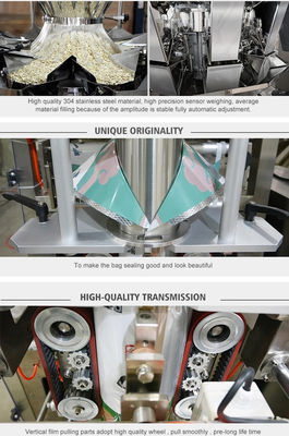 50g 100g Weighing Automatic Vertical Packing Machine For Food Snack