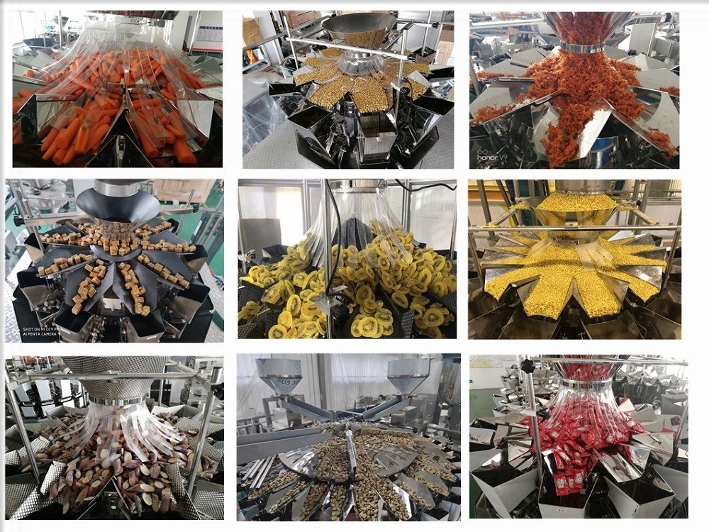 Nut and snack food 14 head multihead weigher combination scale weighing packing