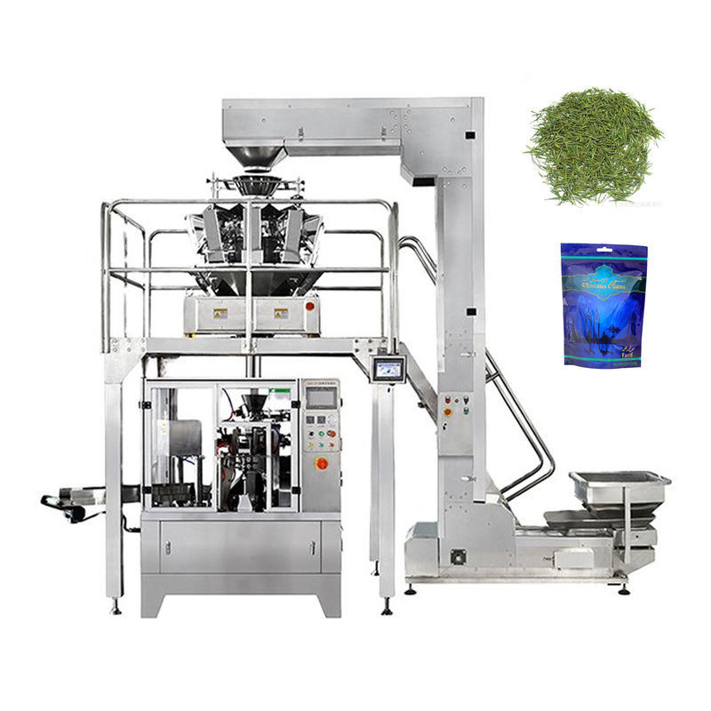 Rotary Premade Bag Biltong Packing Machine With Zipper 50 Bags/Min